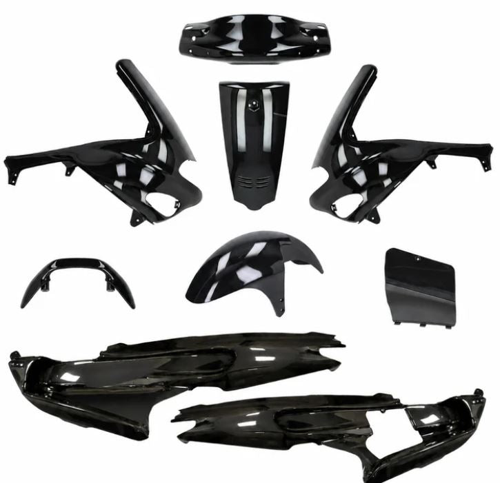Gilera runner kappenset | 50/125/180 | Metallic zwart | 9 delig