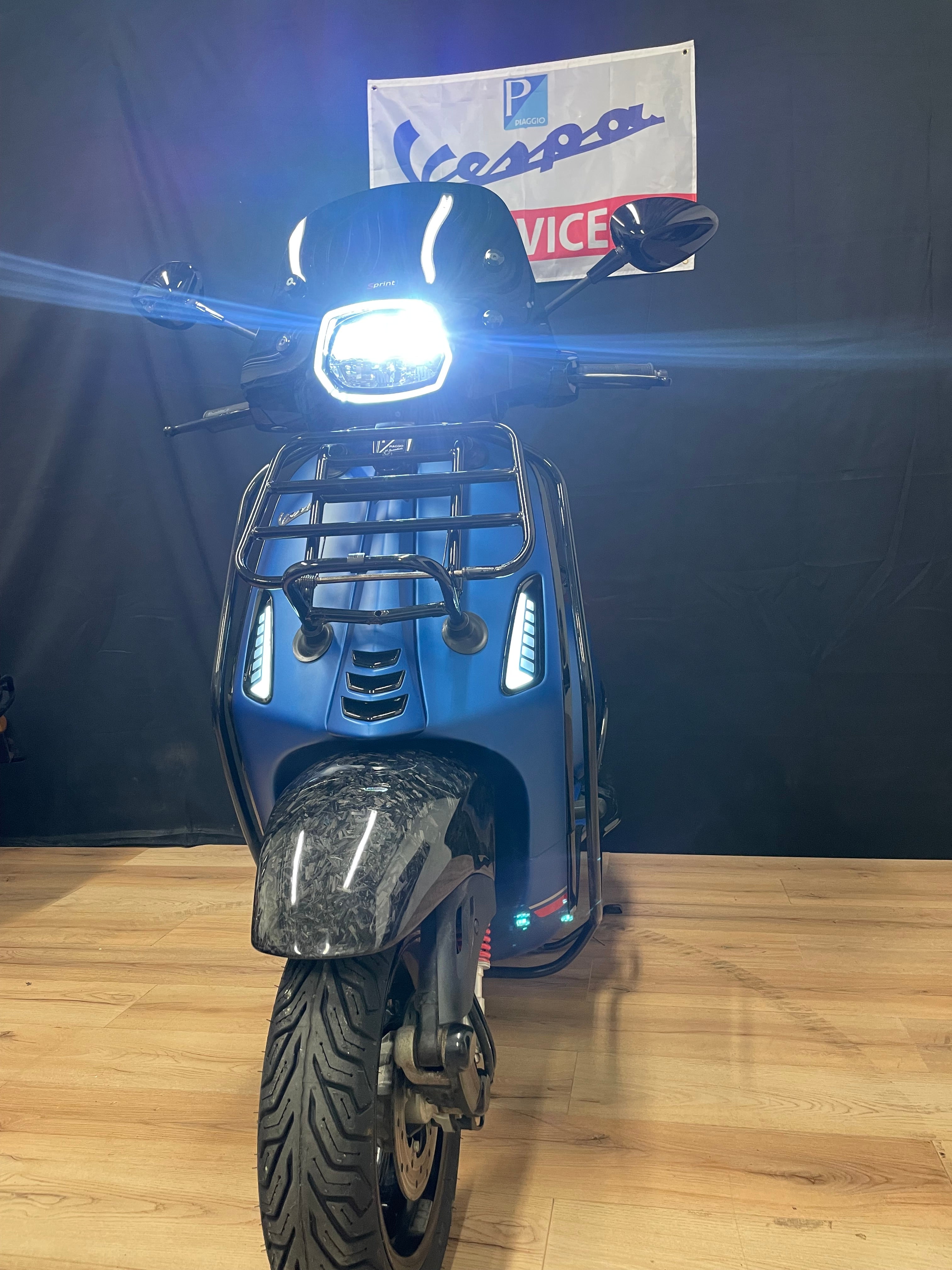 Vespa sprint E5 | Carbon | Malossi | Full option | Garantie