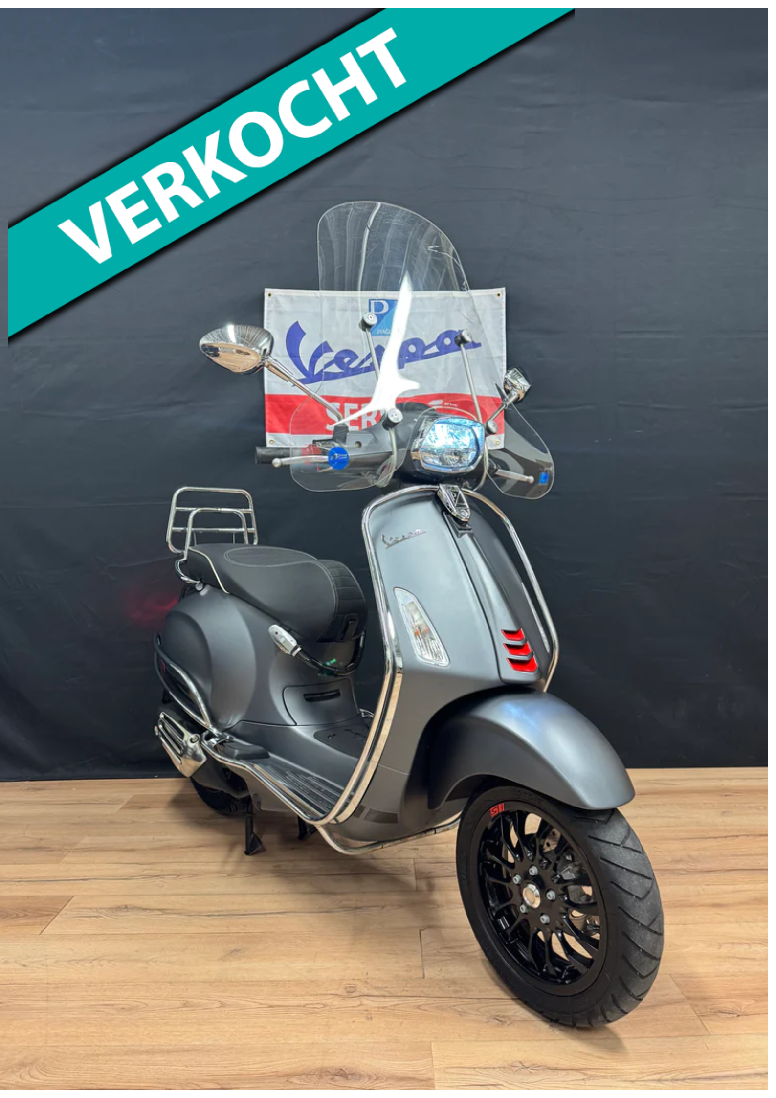 Vespa sprint 50S | Brom / Snor | Garantie | Alarm | Opties