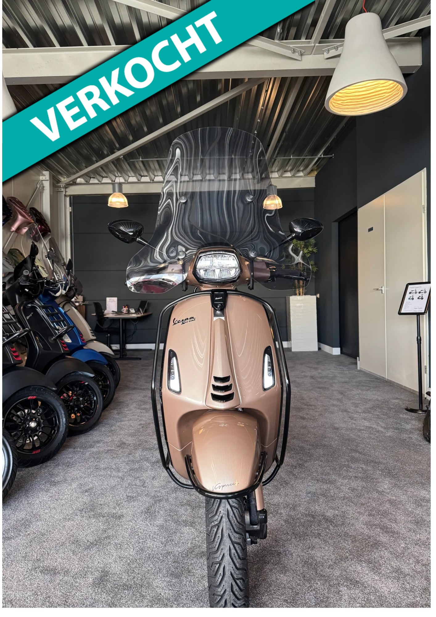 Vespa Sprint 50s | Custom | Full option | Garantie | 1e eigenaar