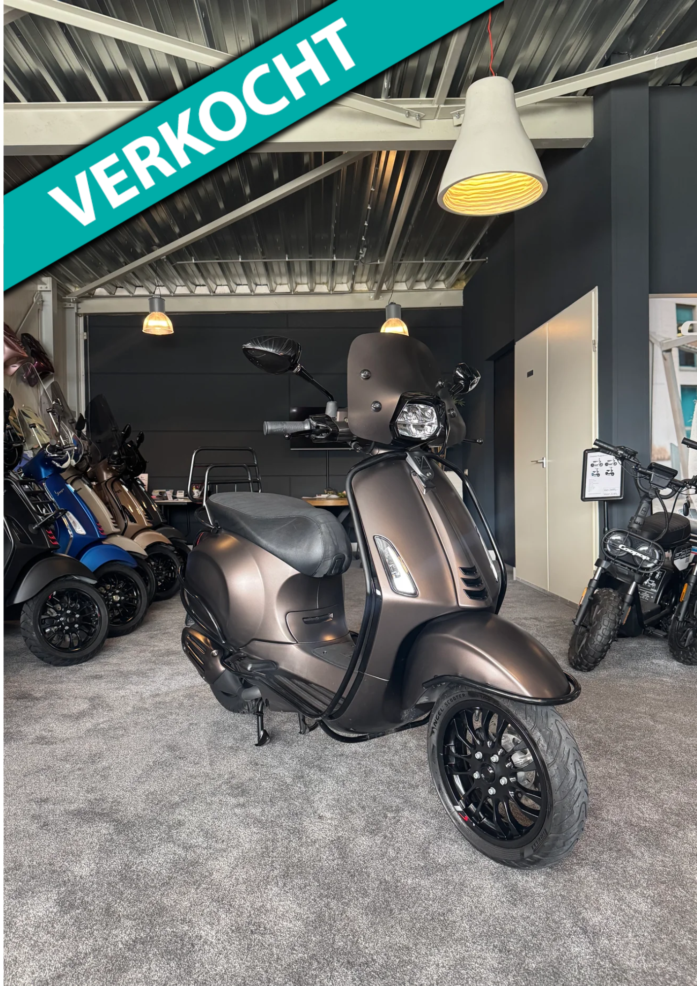 Vespa sprint 50s | Custom | Full option | 2023 | AMG DARK SATIN BROWN