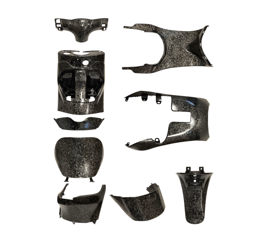 Forged carbon binnenkappenset Piaggio Zip