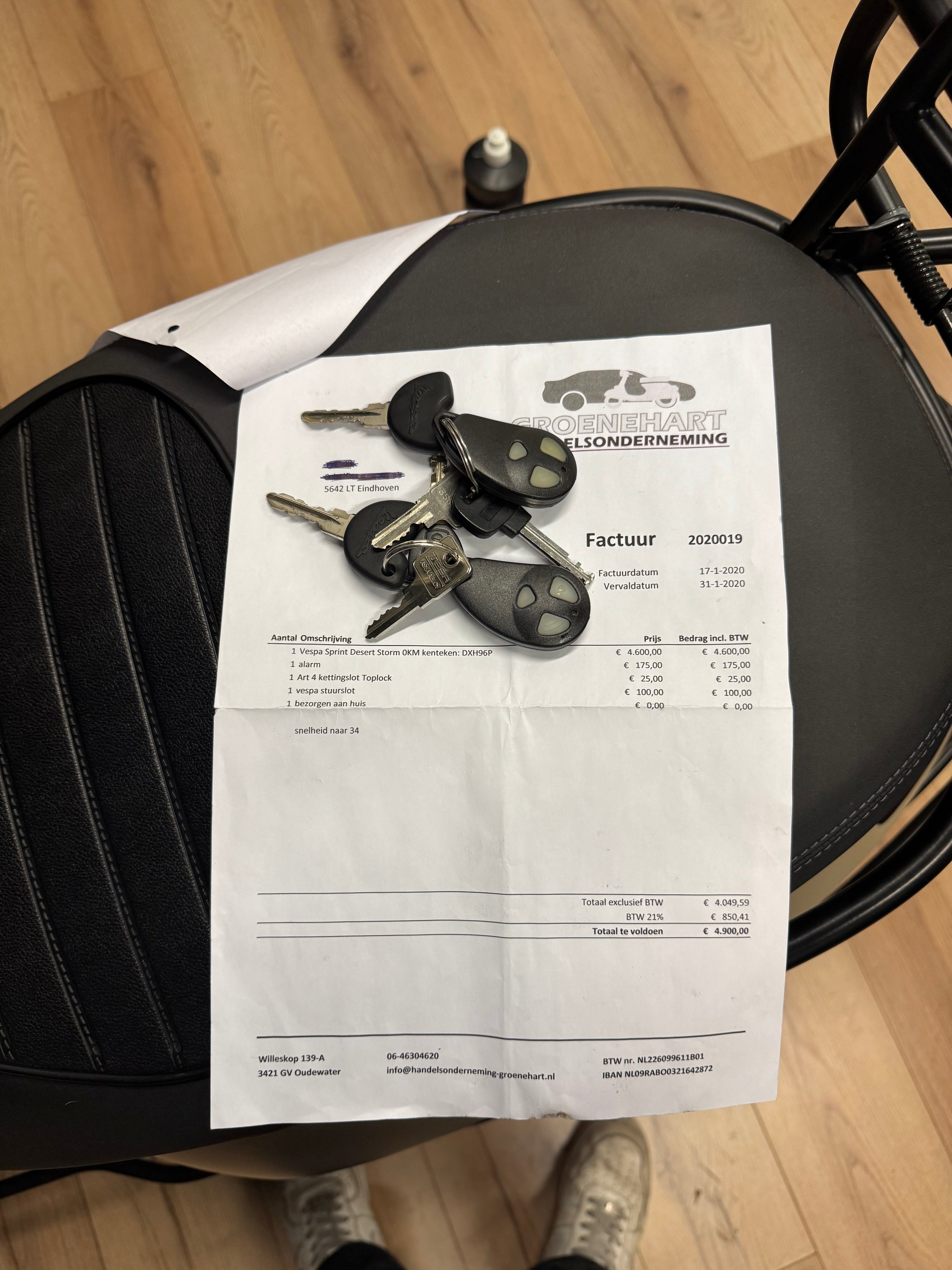 Vespa sprint 50s | Custom | Full option | Garantie | Alarm