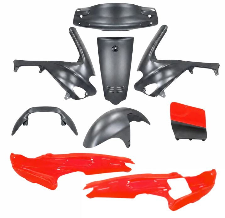 Gilera runner kappenset | 50/125/180 | Fluo Rosso Opaco | 9 delig