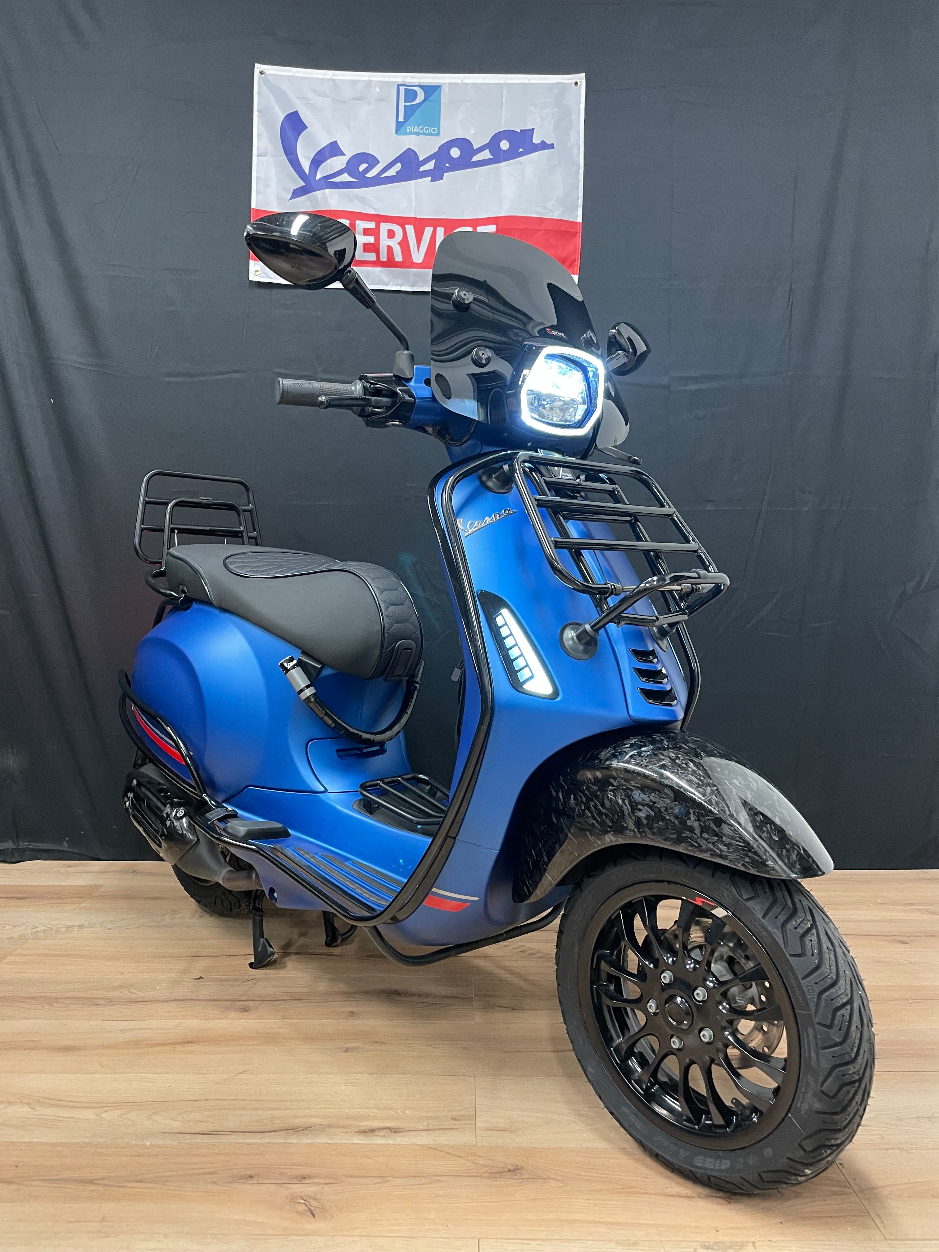 Vespa sprint E5 | Carbon | Malossi | Full option | Garantie
