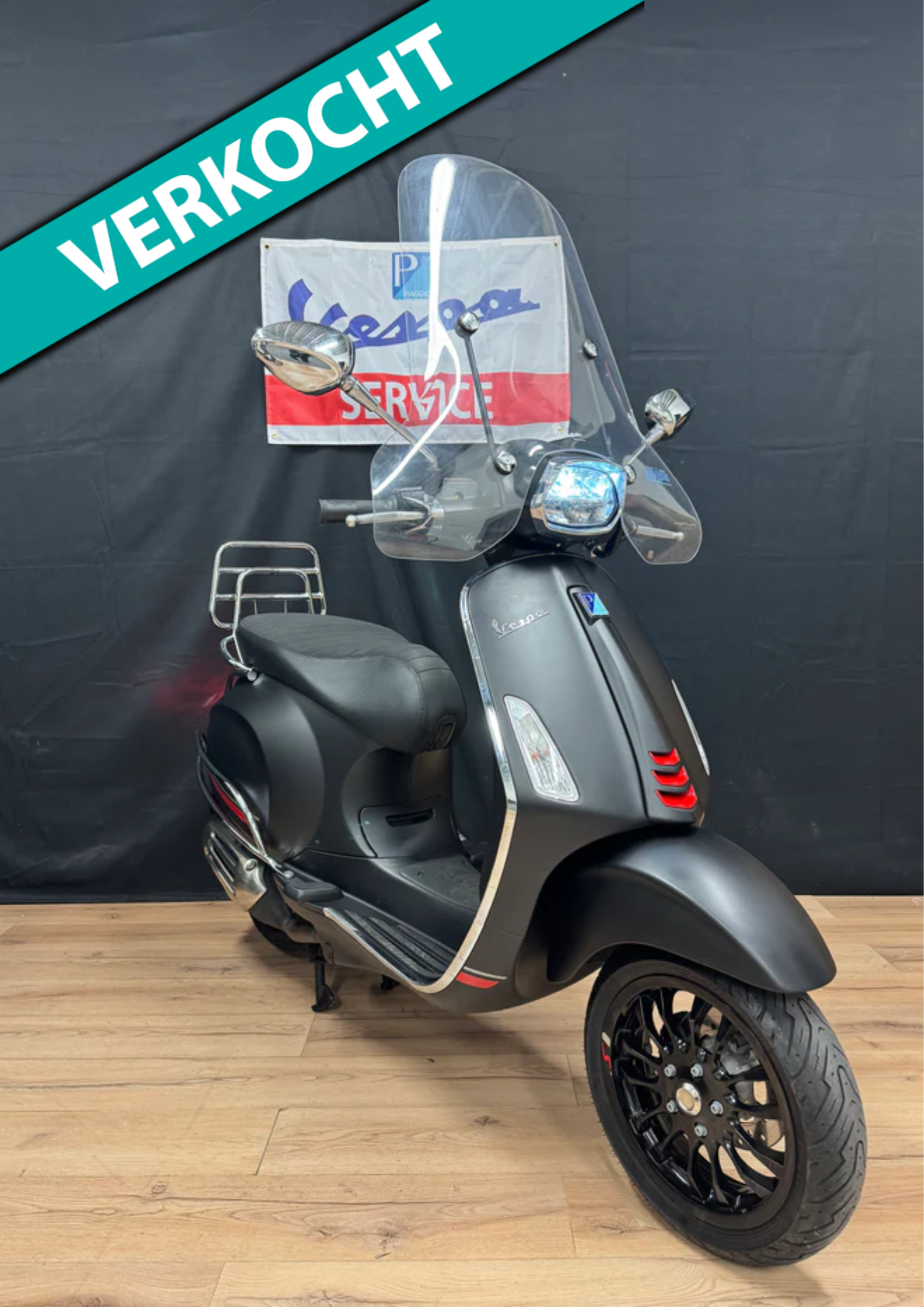 Vespa Sprint 50S - Notte - Garantie - Zeer nette staat