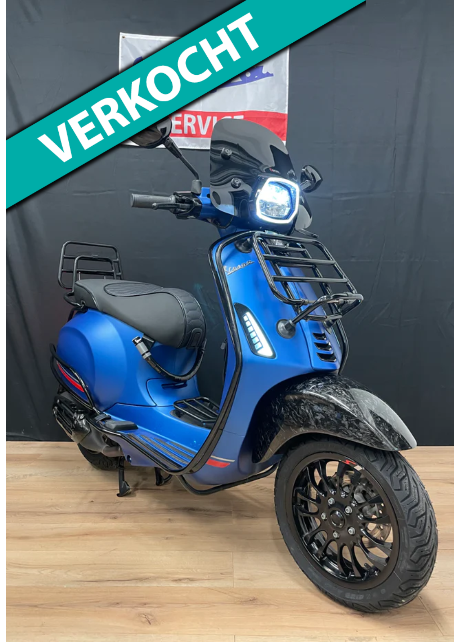 Vespa sprint E5 | Carbon | Malossi | Full option | Garantie