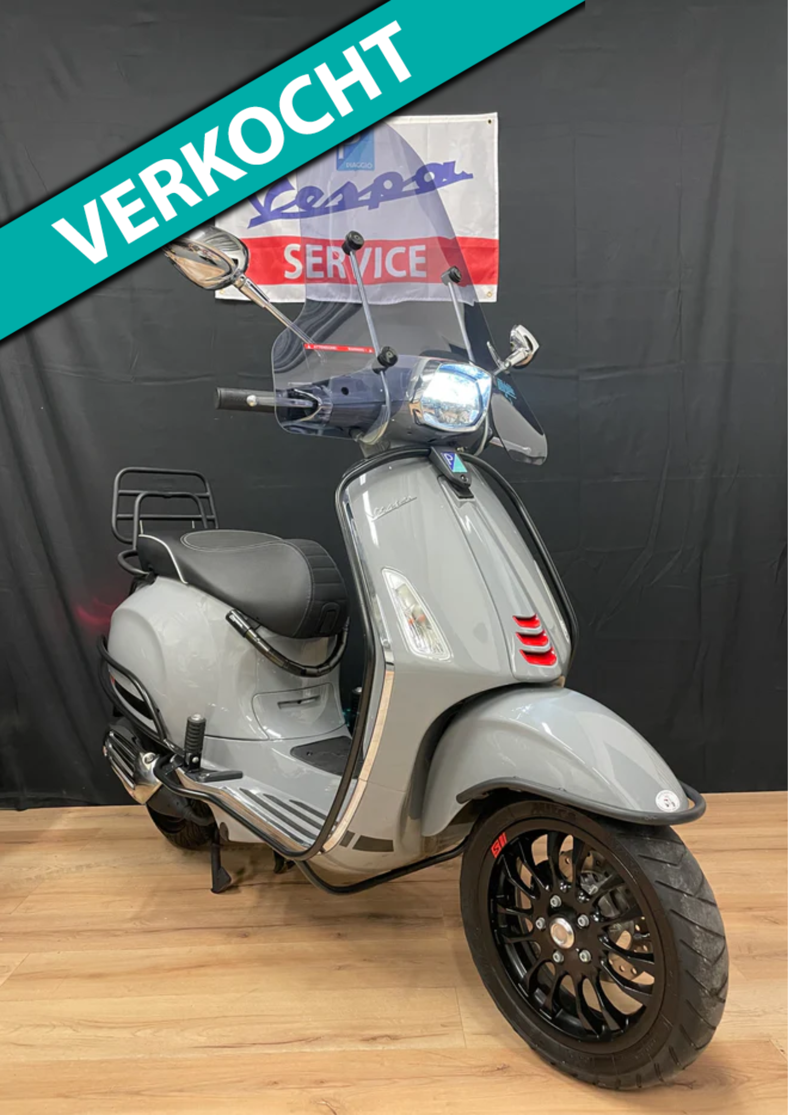 Vespa sprint 50S | Nieuwstaat | IGET | Garantie | Brom/Snor
