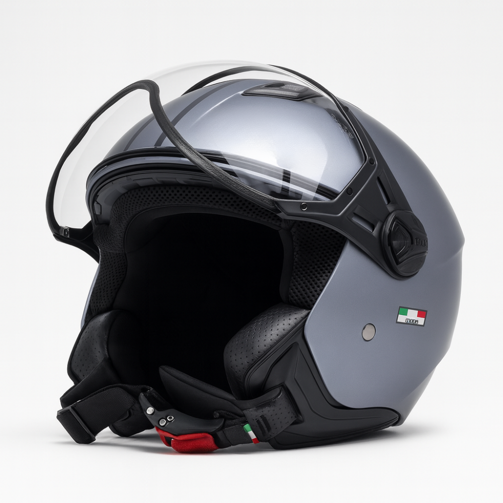 Helm vito jet moda mat grijs